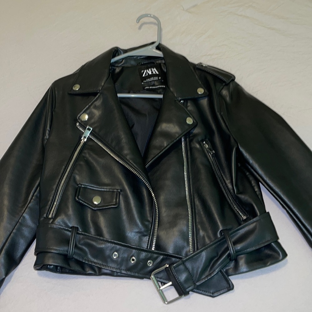 Zara leather jacket